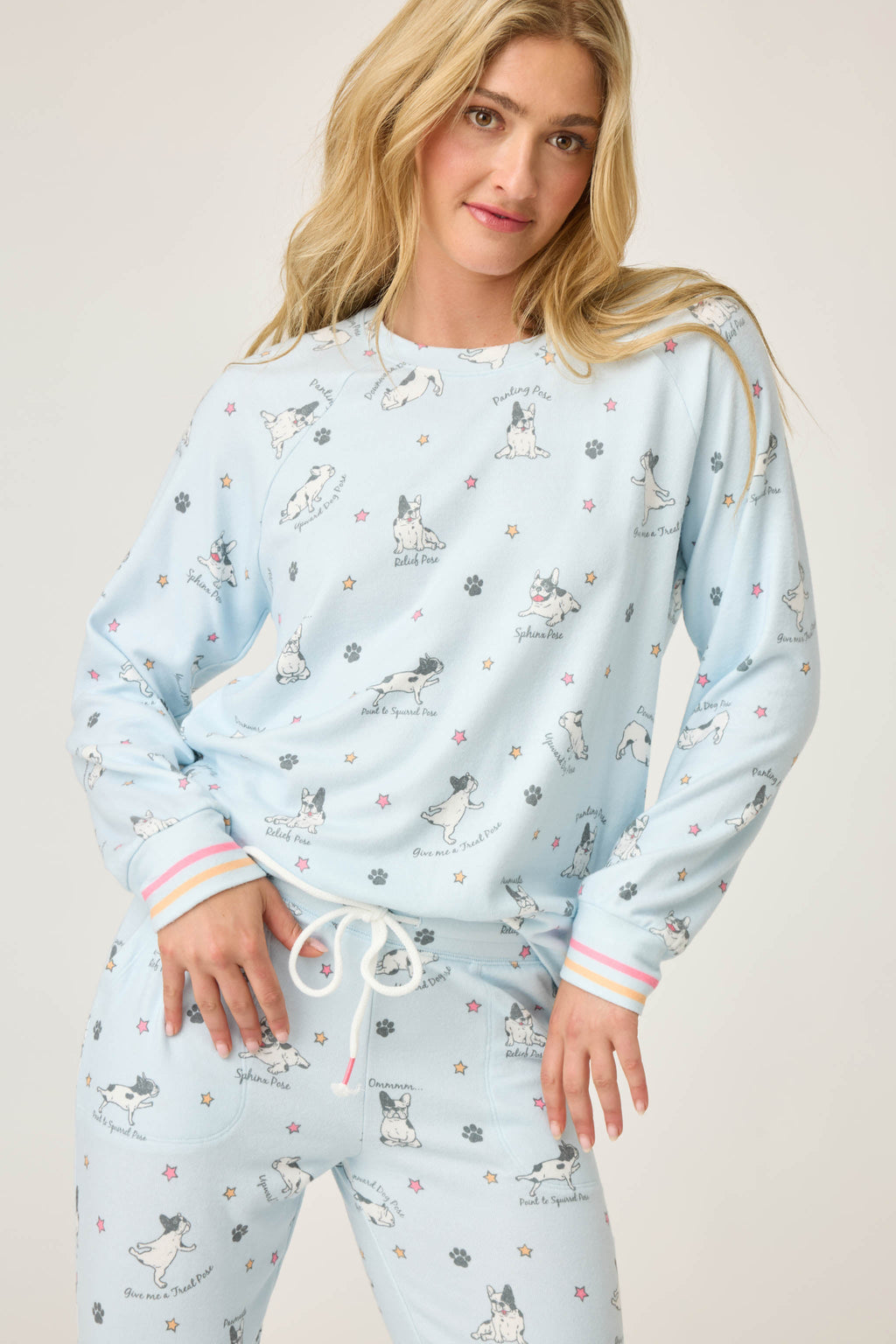 Paws & Breathe Dog Print Long Sleeve Top