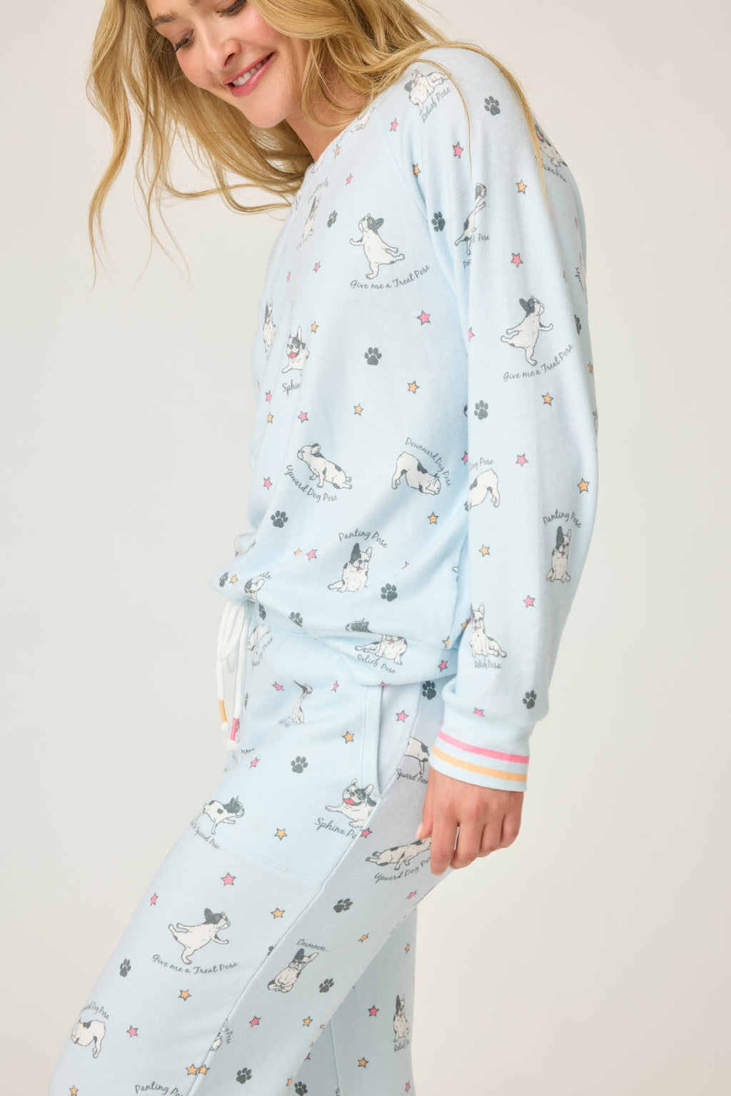 Paws & Breathe Dog Print Long Sleeve Top