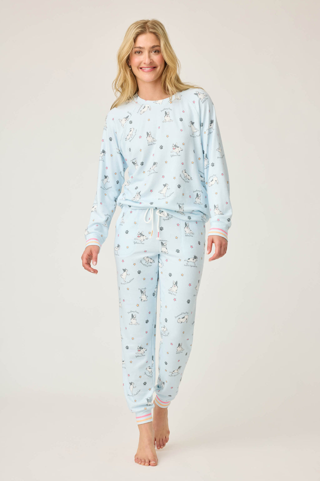 Paws & Breathe Dog Print Long Sleeve Top