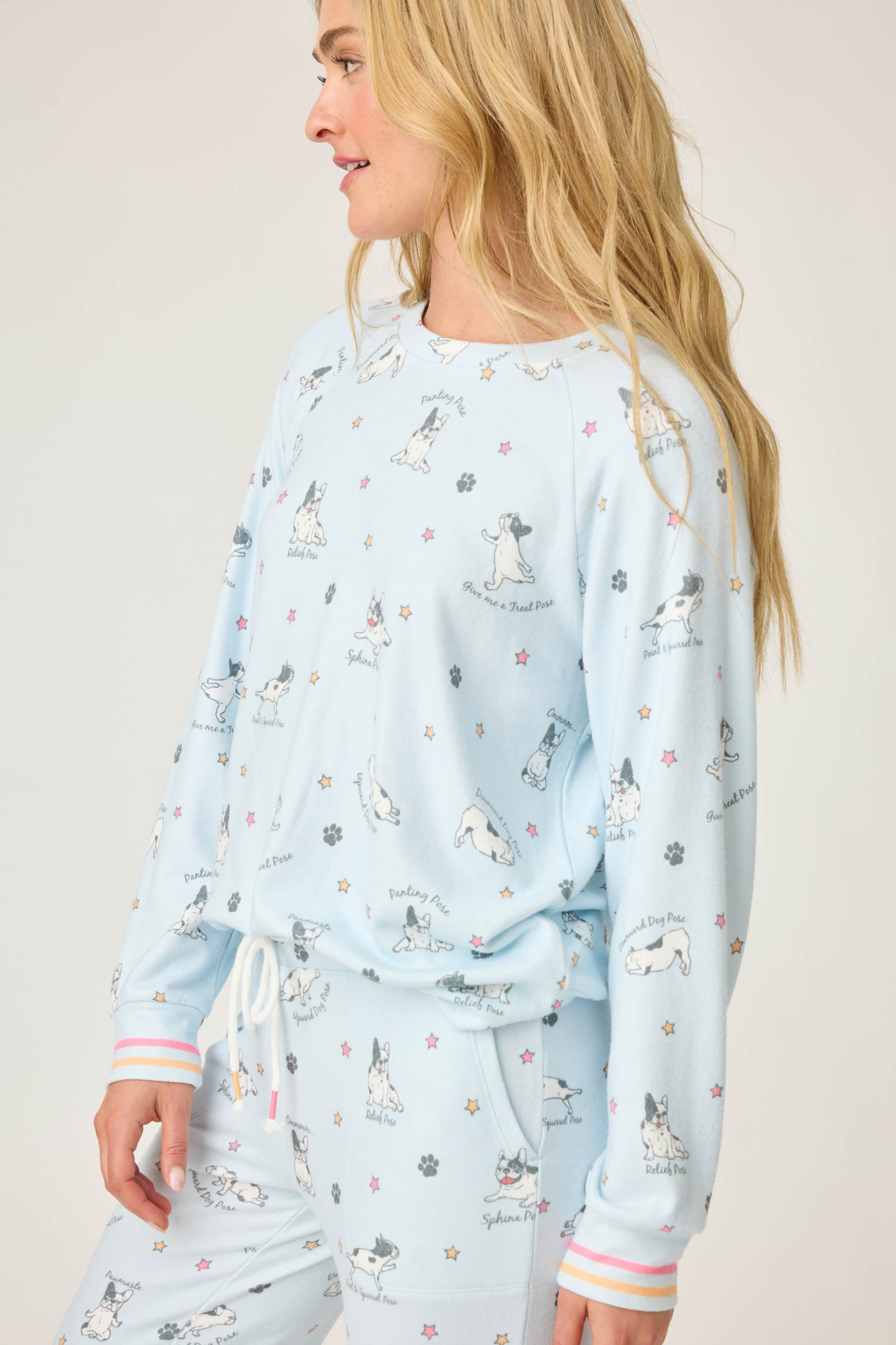 Paws & Breathe Dog Print Long Sleeve Top