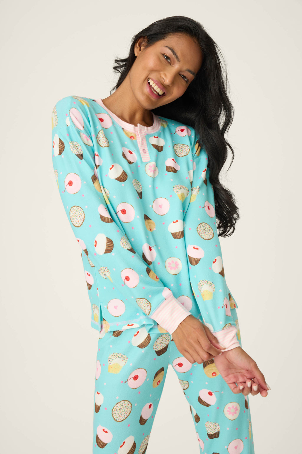 Sweet Life Cupcake Print PJ Set