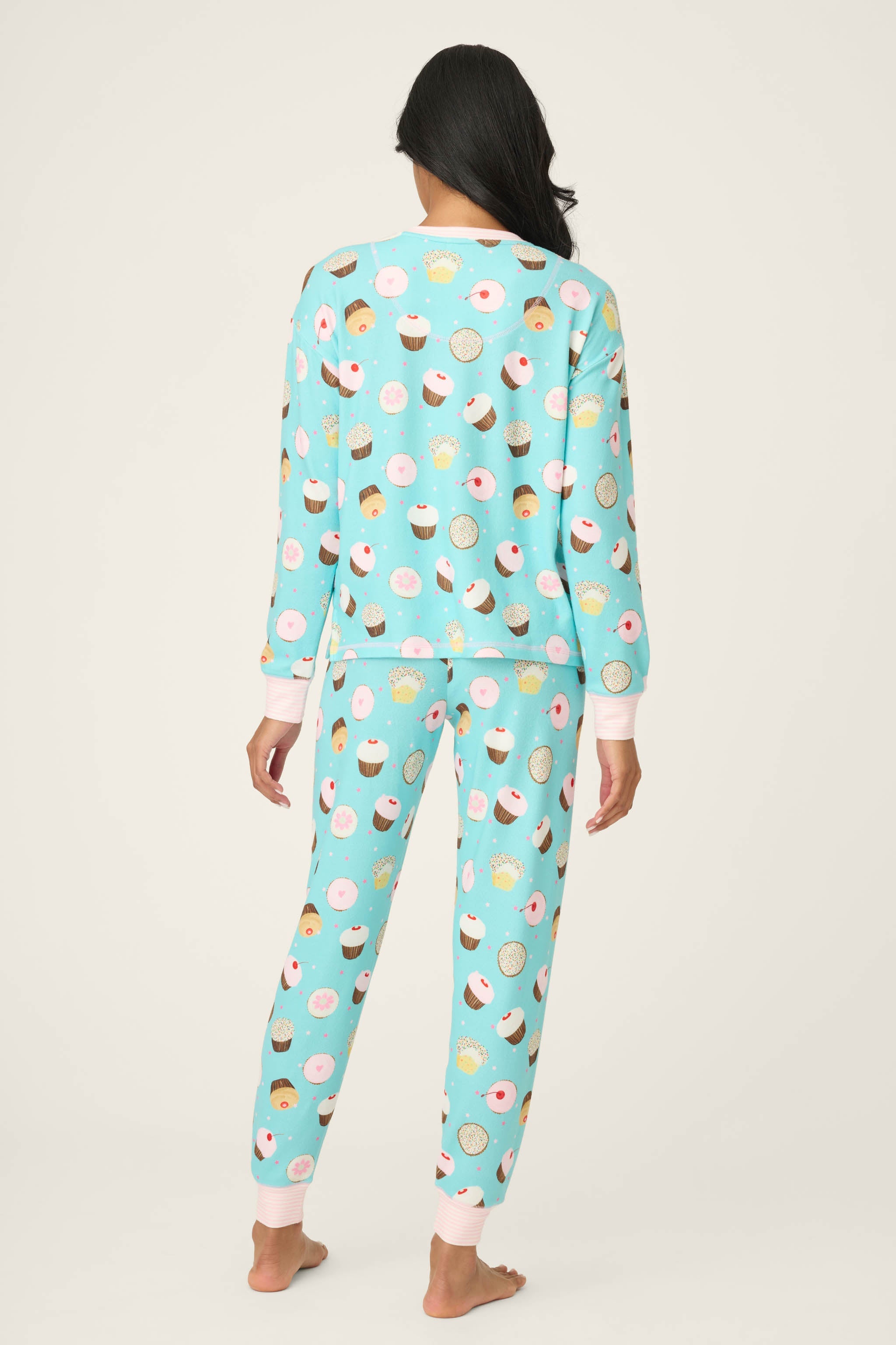 Sweet Life Cupcake Print PJ Set