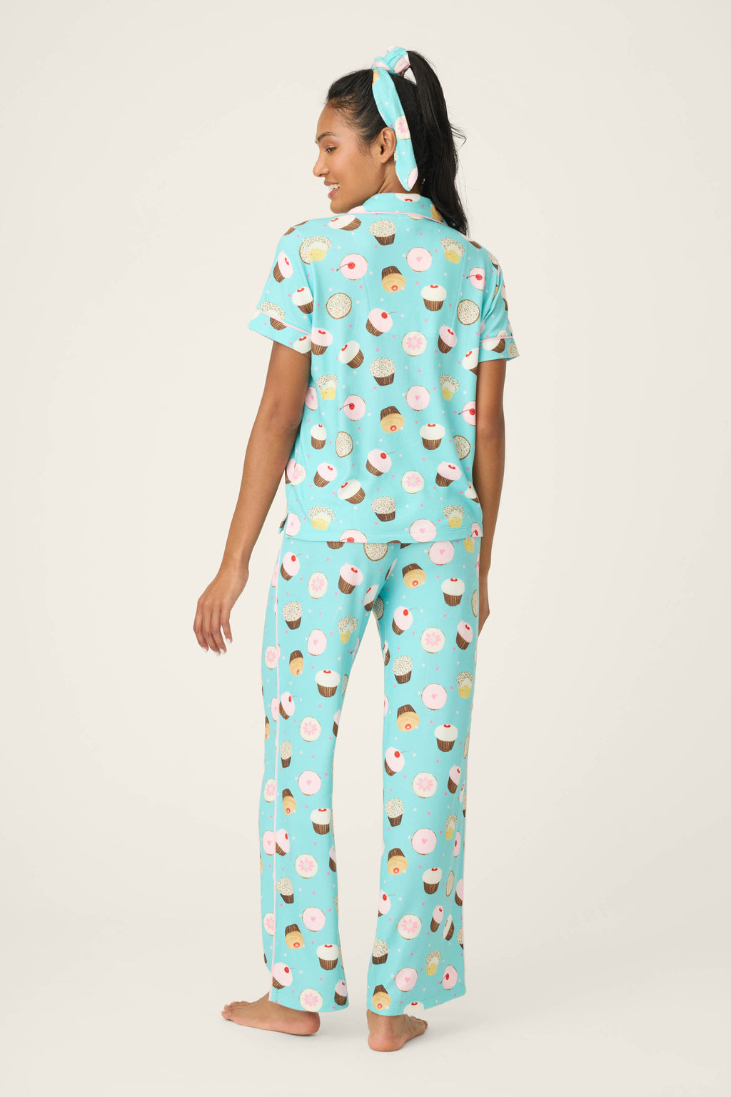 Sweet Life Cupcake Print 3-Piece PJ Set