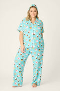 Sweet Life Cupcake Print 3-Piece Plus Size PJ Set