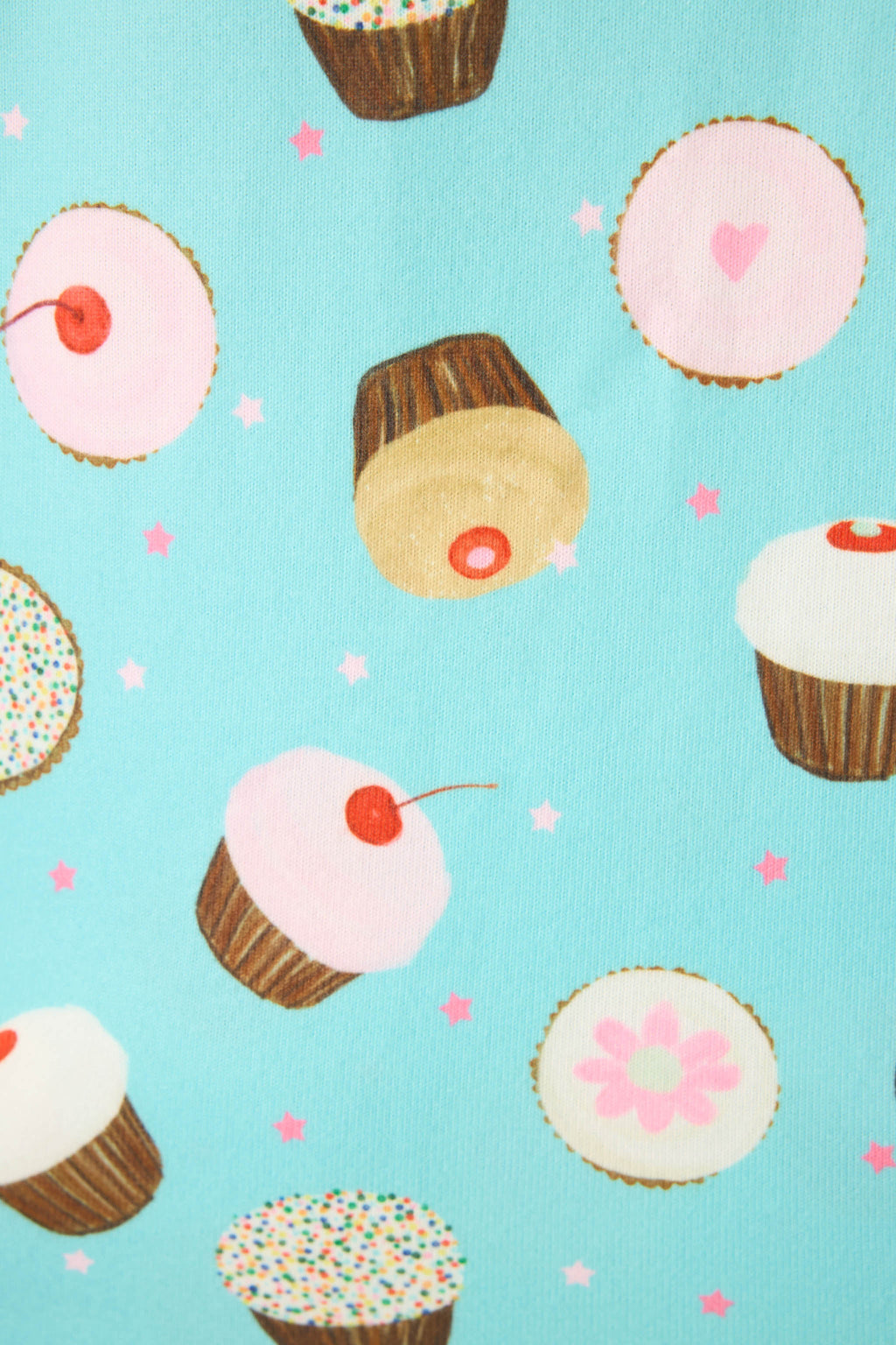 Sweet Life Cupcake Print 3-Piece Plus Size PJ Set